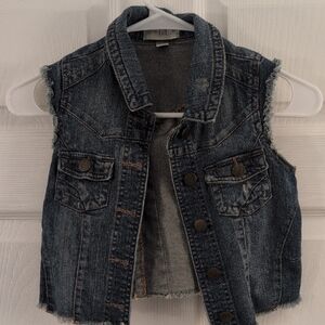 Love, Fire Blue Denim Vest